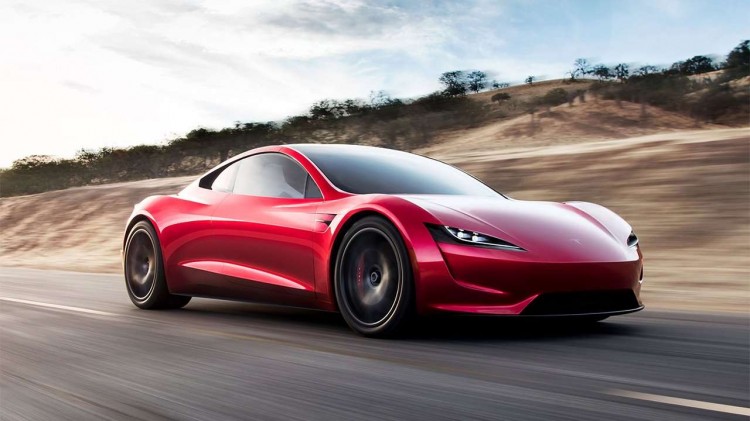 Tesla Roadster 2020 фото спереди