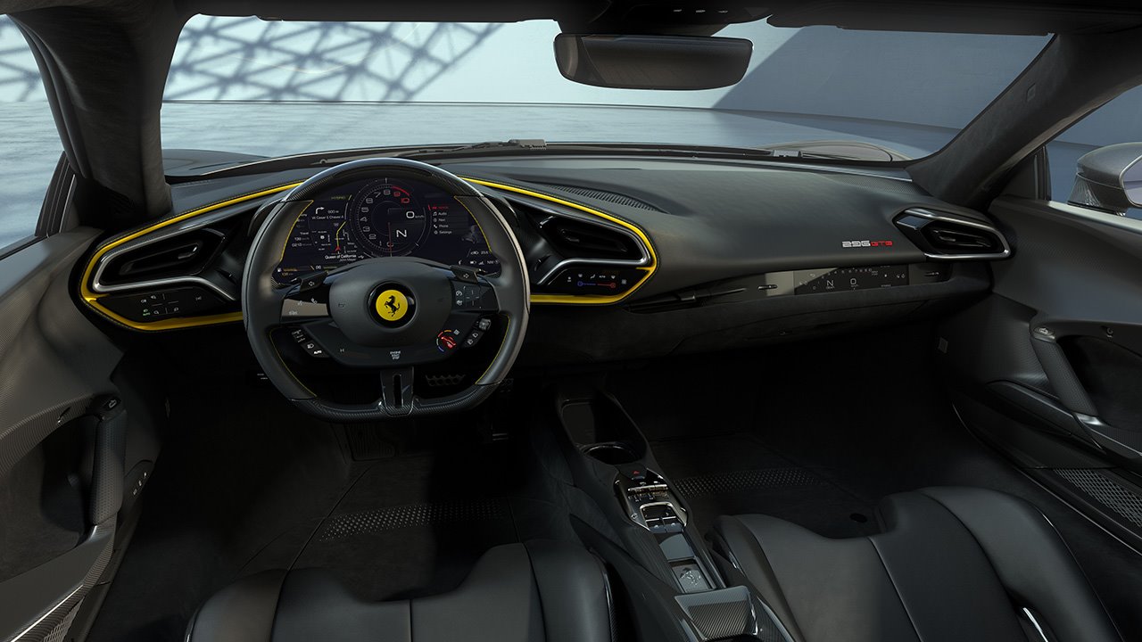 Салон Ferrari 296 GTB