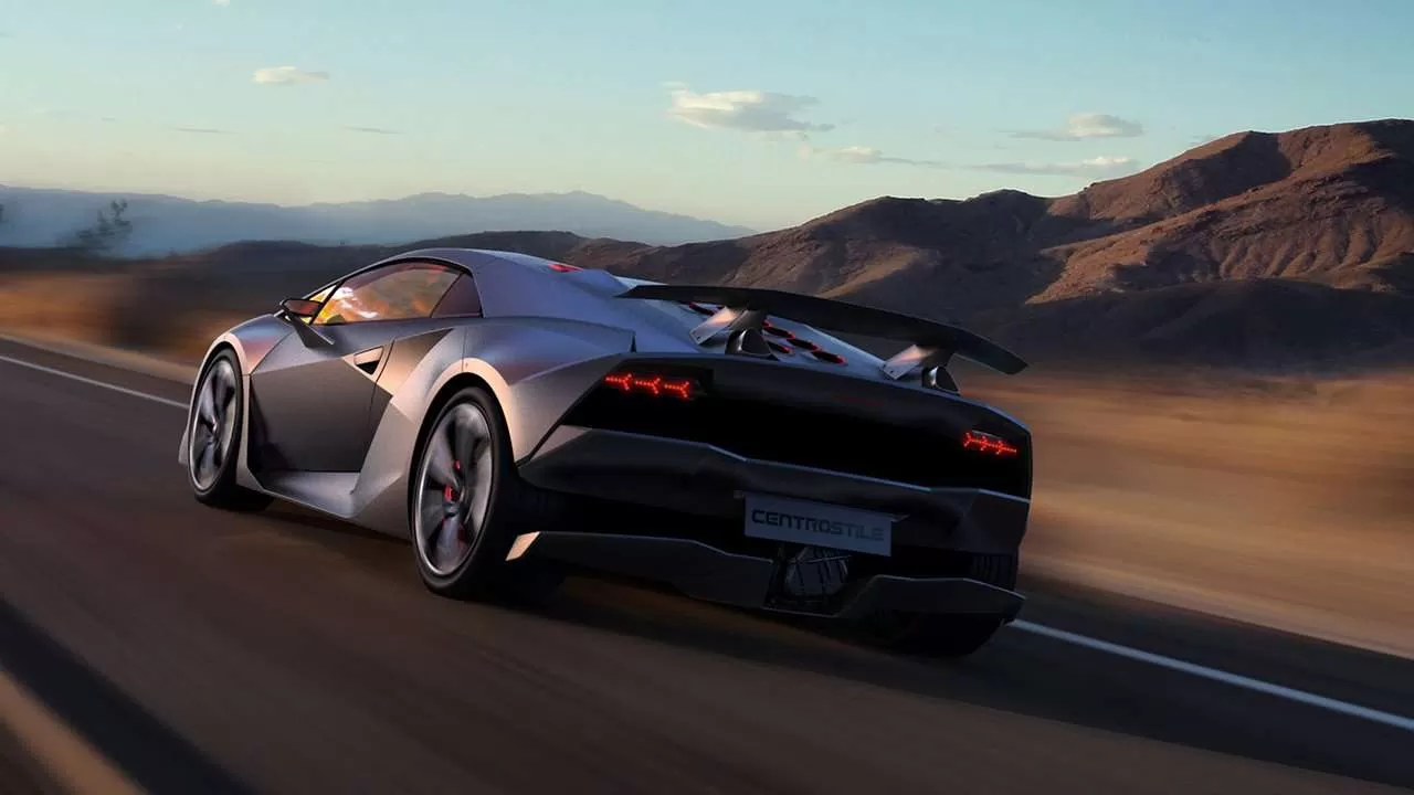 Lamborghini Sesto Elemento Concept фото сзади