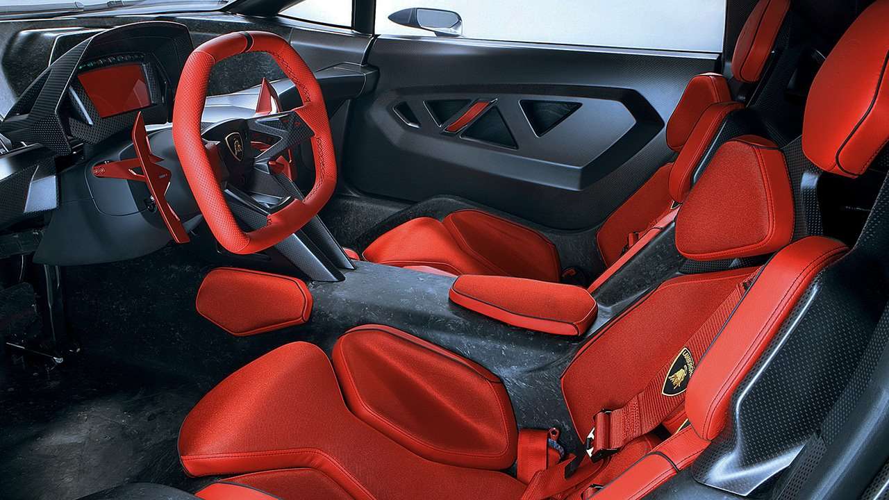 Lamborghini Sesto Elemento Concept фото интерьера