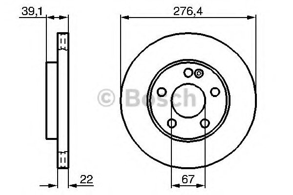 Тормозные диски Bosch 0986479186
