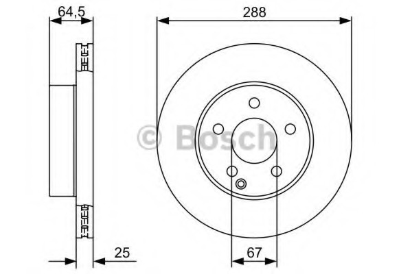 Тормозные диски Bosch 0986479406