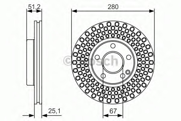 Тормозные диски Bosch 0986479s58