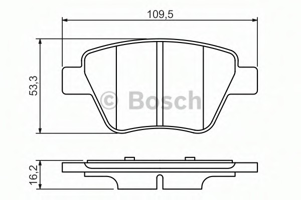 Bremsbacke Bosch 0986494416