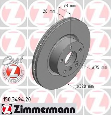 Тормозные диски Zimmermann 150349420