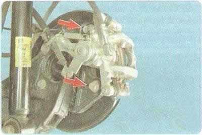 Замена тормозного диска тормозного механизма заднего колеса