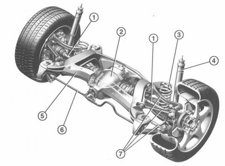 Конструкция и описание подвески задних колес